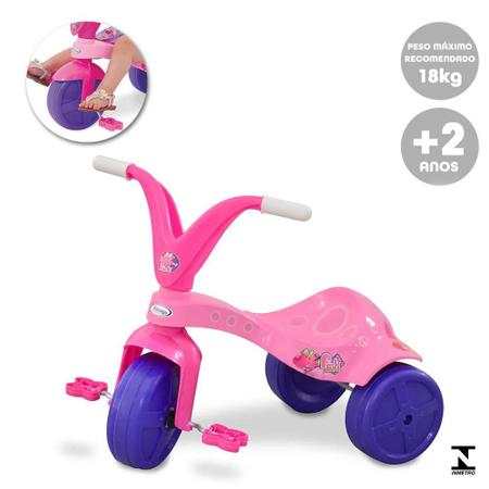 Riachuelo  Triciclo Infantil Pink Pet 3 em 1 Xalingo