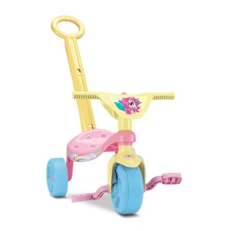 Triciclo Motoca Infantil Unicórnio Com Haste Tchuco Samba Toys
