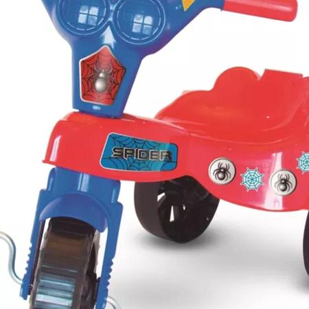 Triciclo Infantil Com Empurrador Motoca Passeio Vermelho