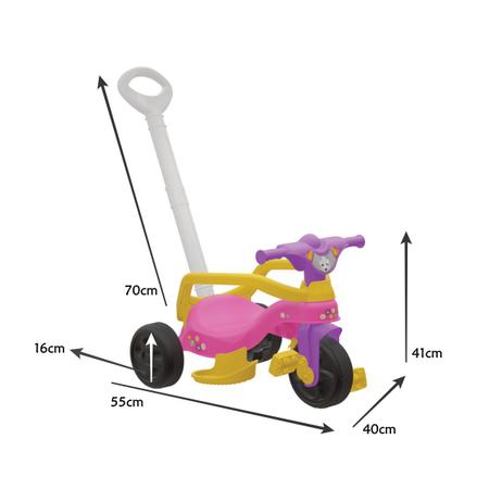 Imagem de Triciclo Velotrol Tico-Tico Passeio Infantil Com Empurrador