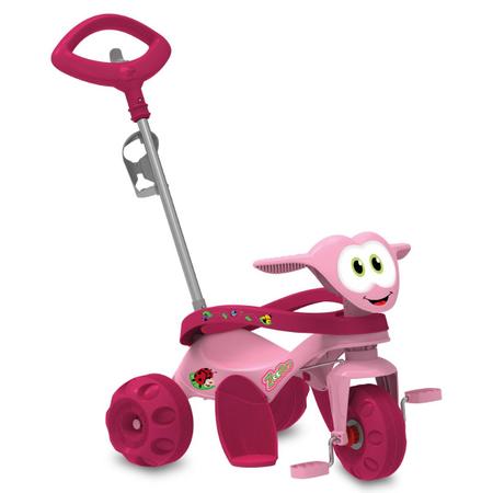 Triciclo Motoca Infantil A Pedal Resistente Rosa Bandeirante - Velotrol e  Triciclo a Pedal - Magazine Luiza