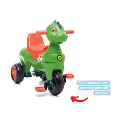 Triciclo Zootico Passeio E Pedal Verde Bandeirante Motoca