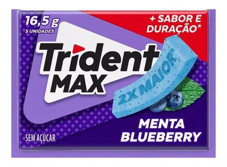 Imagem de Trident Maxx Menta Blueberry Caixa 14 Unidades 231G