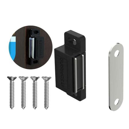 Trinco Porta De Armario Fecho Trava Magnetica Ima Moveis - Soprano Imagem de Trinco Porta De Armario Fecho Trava Magnetica Ima Moveis