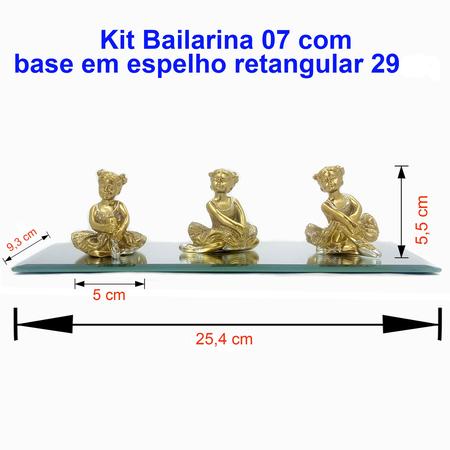 Imagem de Trio de bailarinas Decorativo Enfeite em Resina kit com 3 balé dança decoração casa - trio-bailarina-07