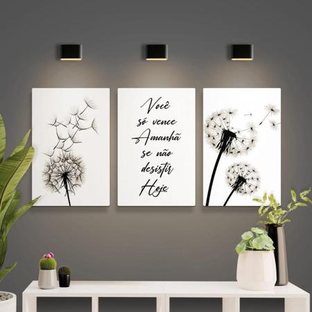 Placa Decorativa Frases de Motivação Nunca Desista 30x40cm