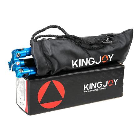Imagem de Tripé KingJoy C1229B-QF00T Fibra de Carbono Cabeça Esférica Ball Head até 10kg (Azul)