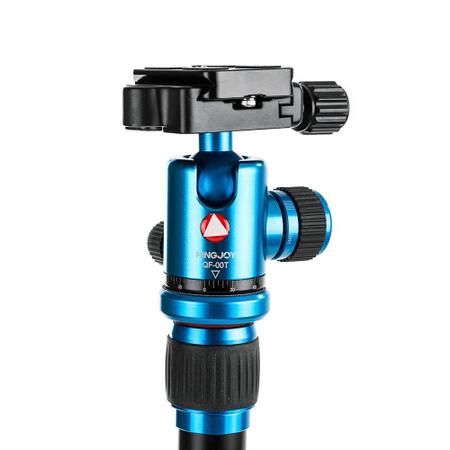 Imagem de Tripé KingJoy C1229B-QF00T Fibra de Carbono Cabeça Esférica Ball Head até 10kg (Azul)