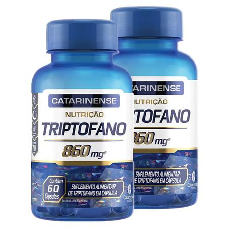 Imagem de Triptofano 860mg Catarinense com 60 Cápsulas  Kit com duas unidades