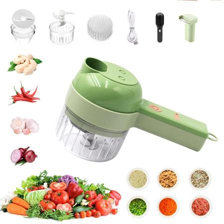Triturador Alimentos 4 Em 1 Elétrico Frutas Legumes E Alho - Bellator Imagem de Triturador Alimentos 4 Em 1 Elétrico Frutas Legumes E Alho