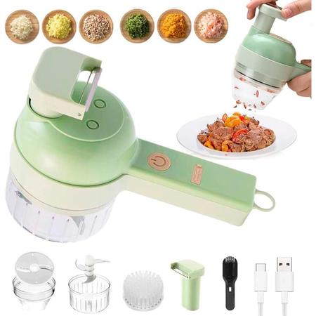 Triturador Alimentos 4 Em 1 Elétrico Frutas Legumes E Alho - Bellator Imagem de Triturador Alimentos 4 Em 1 Elétrico Frutas Legumes E Alho