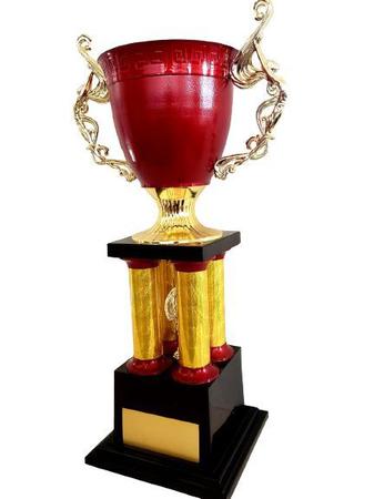 Trofeu Campeão Futebol Grande Taça Base Original - Brasil Gold