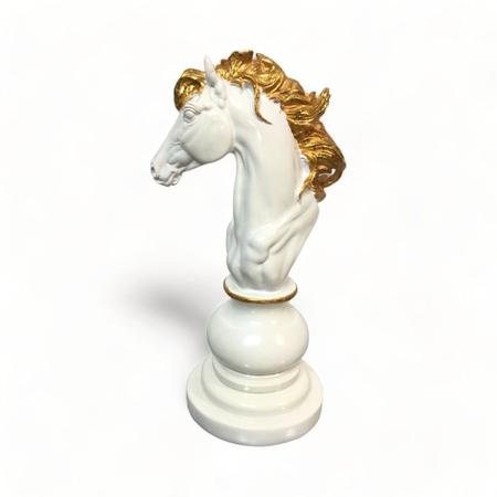 Troféu Para Campeonato De Xadrez Cavalo Branco