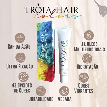 Imagem de Troia Hair Colors 10.0  Cobertura Total e Hidratação