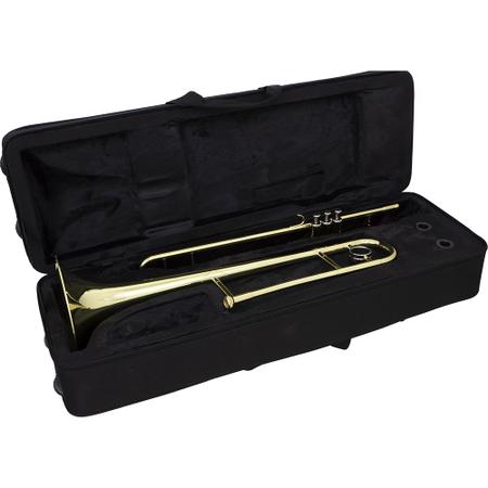 Imagem de Trombone de Pisto Tenor TB 200PD Laqueado Dourado com Case New York