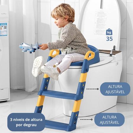 Imagem de Troninho Redutor Assento Vaso Sanitário Infantil Com Escada