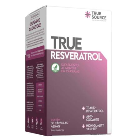 Imagem de True Resveratrol 450mg C/30 Capsulas - True Source