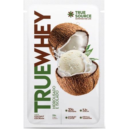 Imagem de True Whey Display 320g (10 Sachês de 32g) - Hidrolisado e Isolado - Coconut Ice Cream