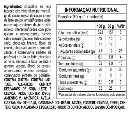 Imagem de Trufa Artesanal Marula 30g Cacau Show