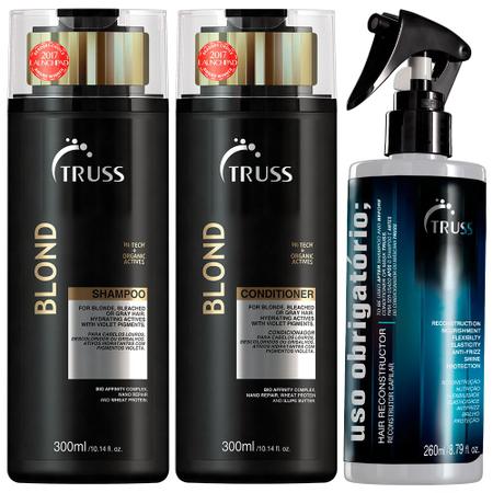 Imagem de Truss Blond Shampoo+condicionador+ Máscara+ Uso Reconstrutor