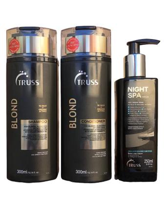 Imagem de Truss Blond Shampoo e Condicionador 300ml +Night Spa - Sérum 250ml