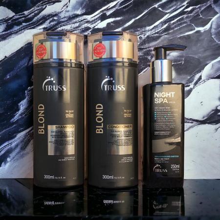Imagem de Truss Blond Shampoo e Condicionador 300ml +Night Spa - Sérum 250ml