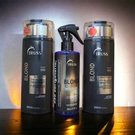 Imagem de Truss Blond Shampoo e Condicionador 300ml + Uso Obrigatório  Blond 260ml