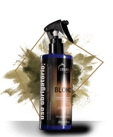 Imagem de Truss equilibrium shampoo e condicionador e hair protector e uso obrigatório blond