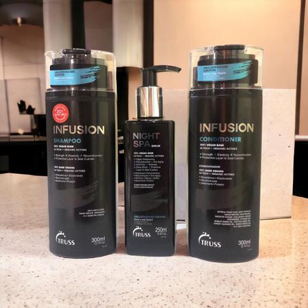 Imagem de Truss Infusion Shampoo e Condicionador 300ml +Night Spa - Sérum 250ml