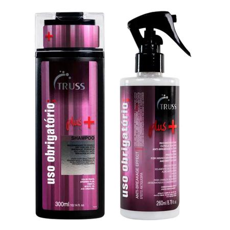 Imagem de Truss Uso Obrigatório Plus Kit  Shampoo + Reconstrutor Capilar