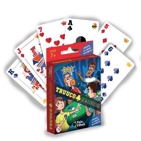 Truuco maluco , 54 cartas jogo de cartas para se divertir - Pais & Filhos -  Deck de Cartas - Magazine Luiza