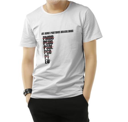 Imagem de Tshirt Frase -Bons Partidos Brasileiros - Política- Camiseta - feminina - baby look