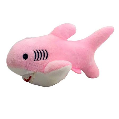 Imagem de Tubarão Rosa de Pelúcia 17 cm