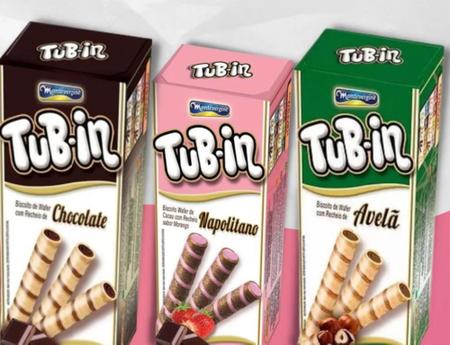 Tubinho de Wafer chocolate Tub in Tubinho de Wafer Magazine