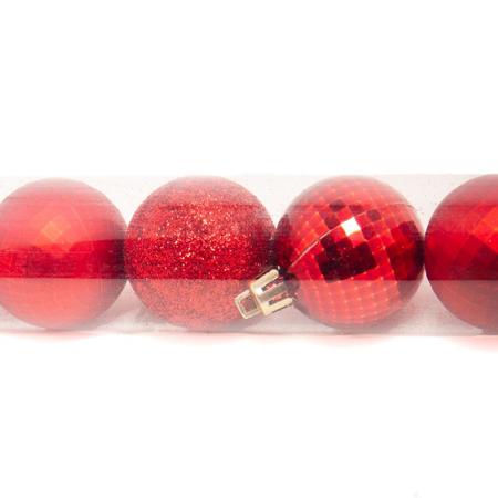 Imagem de Tubo Bola Natal Le 4cm com 18 Unidades Vermelho