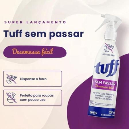 Imagem de Tuff Sem Passar Desamassa Facil Roupas Perfuma Elimina Odor 350ml - Start Quimica