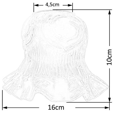 Imagem de Tulipa Caracol Sem Colar Ambar P/ Pendente Lustre Arandela