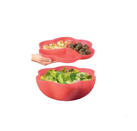 Tupperware Big Tigela Floresta 5,6 litros Coral - Comprar Tupperware  Online? Wareshop - Loja Mundo Tupperware