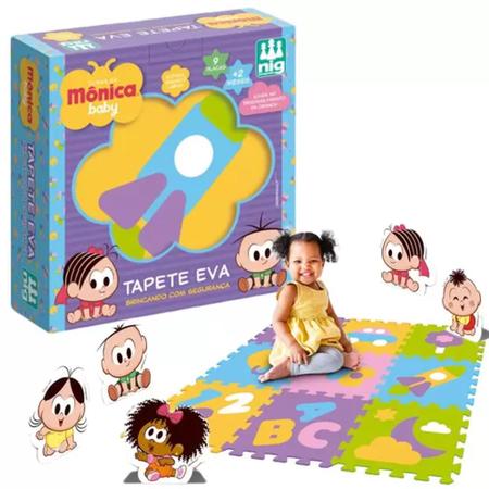Imagem de Turma da Mônica Baby Tapete De Atividades Infantil Em EVA - Atóxico E Lavável - Nig Brinquedos