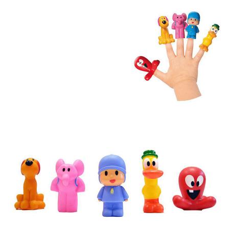 Imagem de Turma do Pocoyo Miniaturas Dedoche 5 Peças