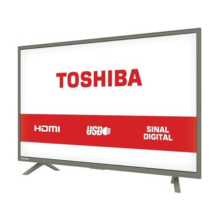 Imagem de TV LED 32" Toshiba 32L1800 HD com 1 USB 3 HDMI