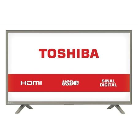 Imagem de TV LED 32" Toshiba 32L1800 HD com 1 USB 3 HDMI