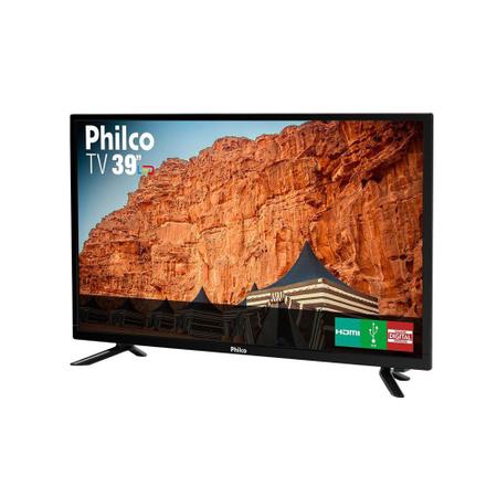 Imagem de TV LED 39 Polegadas Philco HD com Conversor Digital 3 HDMI 1 USB Som Surround 60Hz