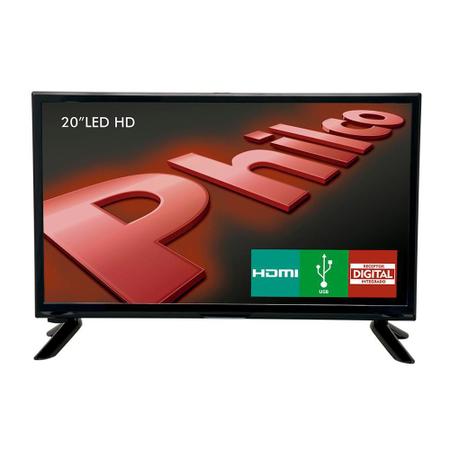 TV LED HD Philco 19.5 PH20M91D HDMI USB Conversor Digital TVs Magazine Luiza