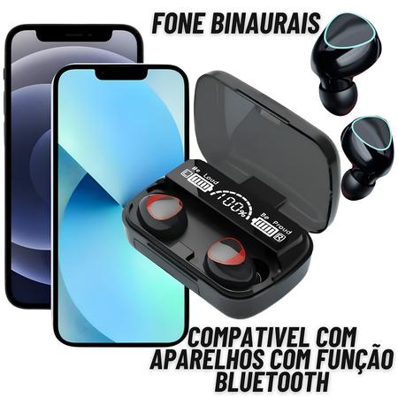 Imagem de Tws M10 Fone De Ouvido Bluetooth A Prova Dágua E Powerbank