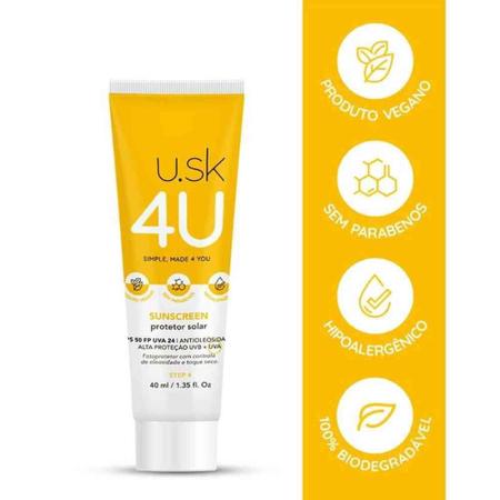 Imagem de U.Sk 4U Sunscreen Fps50 40Ml