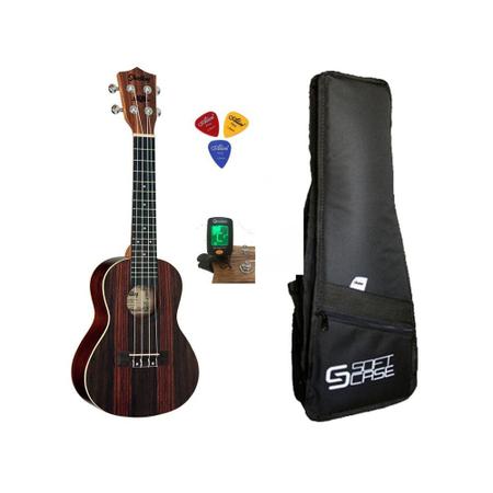 Imagem de Ukulele Shelby Concerto SU23r + Afinador + Capa + 3 Palhetas