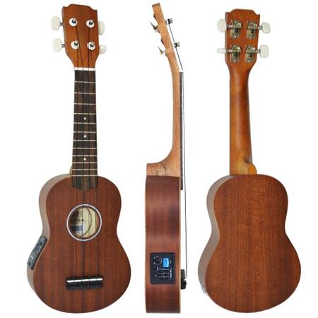 Imagem de Ukulele Soprano Elétrico Vogga VUK309 MH - Mahogany