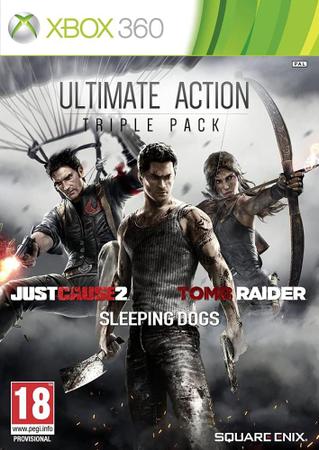 Ultimate Action Triple Pack (Tomb Raider/Just Cause 2/ Sleeping Dogs) -  Xbox 360 - Microsoft - Jogos de Ação - Magazine Luiza