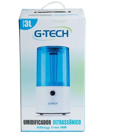 Imagem de Umidificador Ultrassônico Allergy Free HM 3L Silêncioso Bivolt G-Tech